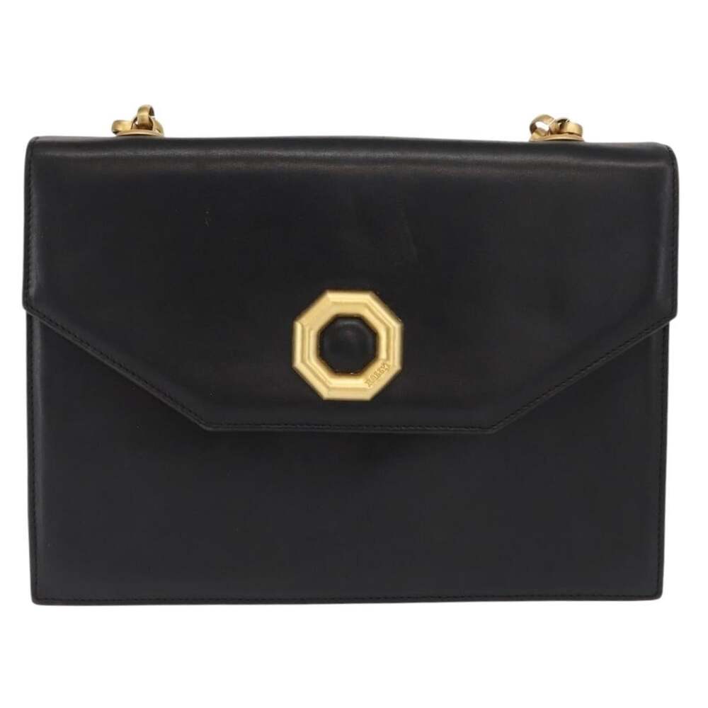 Bally Leather Shoulder Bag Black